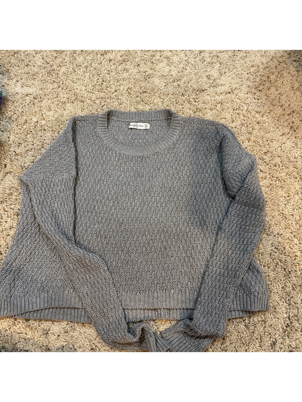 Abercrombie & Fitch Xs/s Cropped Front Sweater Casual Knit Lightweight Flirty
